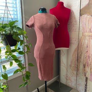 Windsor faux suede bodycon dress Small